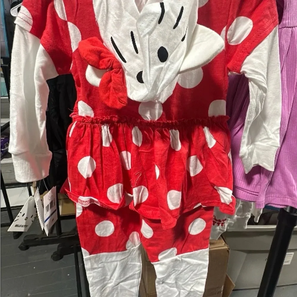 Red and White Polka Dot Hello Kitty Hoodie